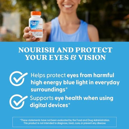 Doctor's Best Lutein 20 mg mit Zeaxanthin – Lutemax 2020 Ringelblumenextrakt für die Augengesundheit – 60 Softgels