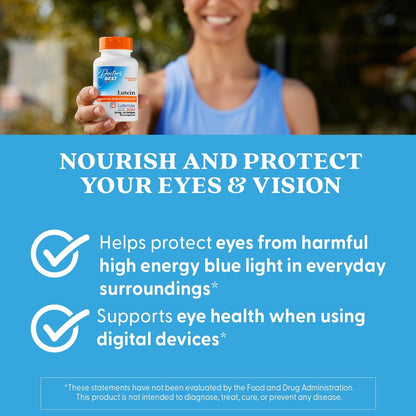 Doctor's Best Lutein 20 mg mit Zeaxanthin – Lutemax 2020 Ringelblumenextrakt für die Augengesundheit – 60 Softgels