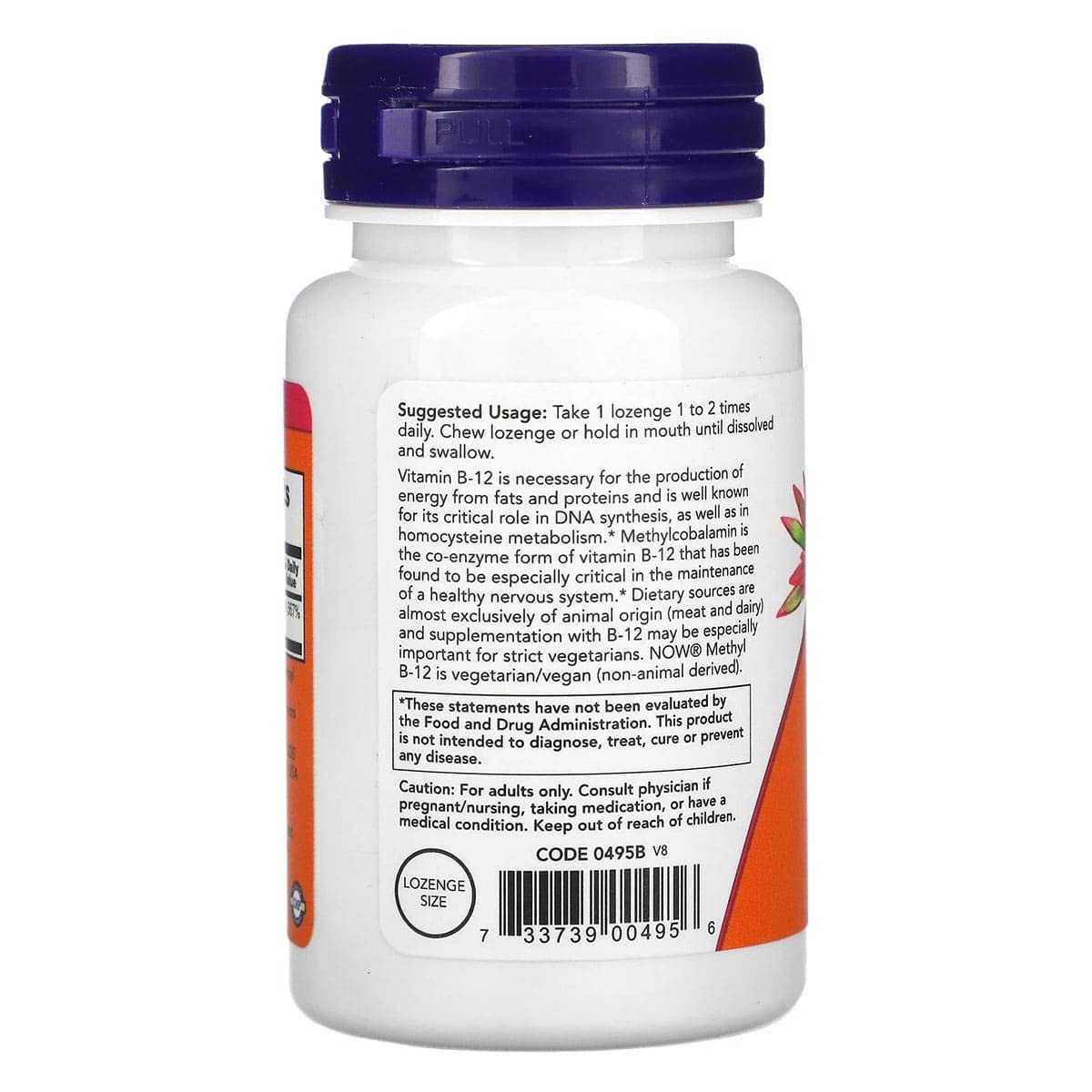 Now Foods Methyl B-12 1000mcg Lutschtabletten, 200 Stück (2x100)