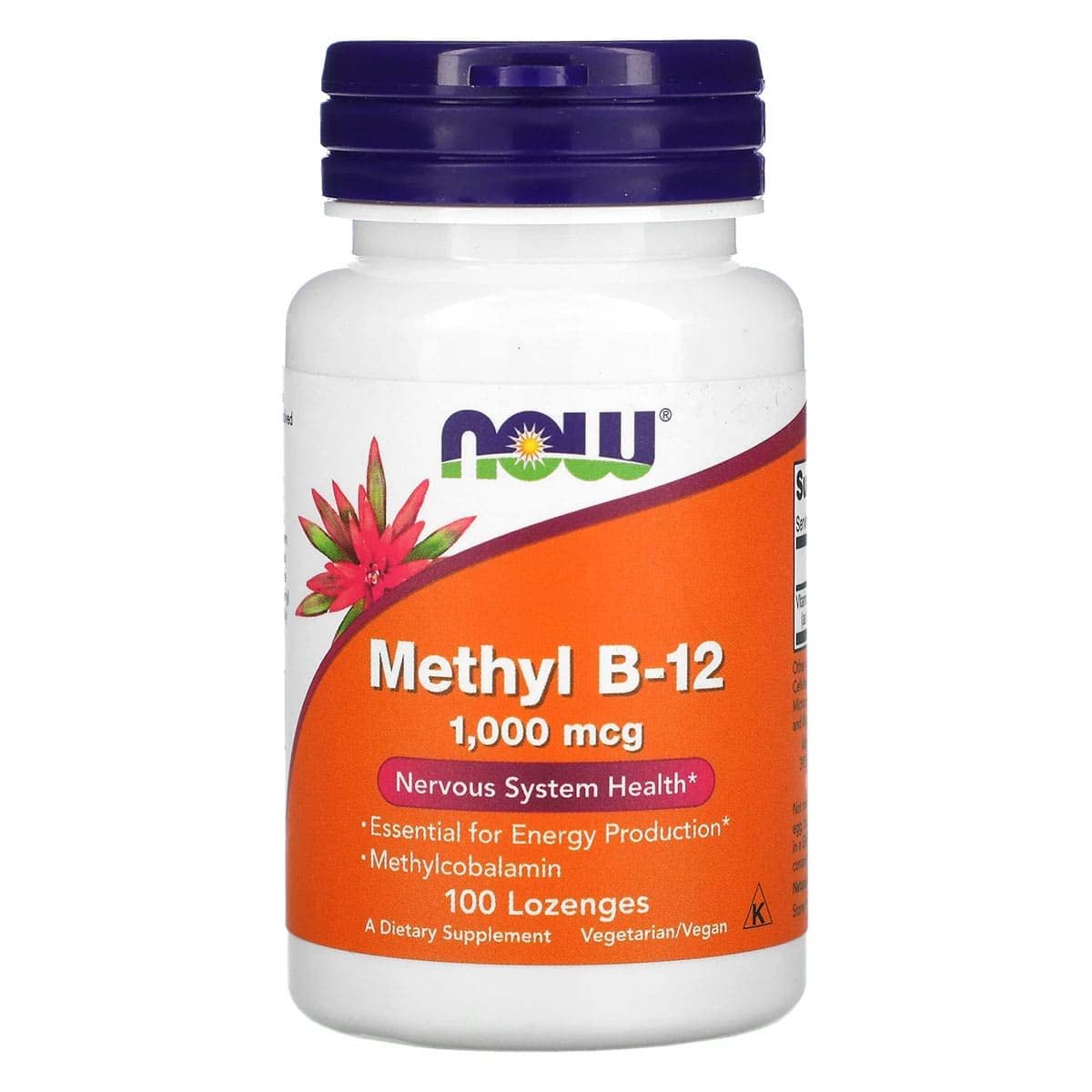 Now Foods Methyl B-12 1000mcg Lutschtabletten, 200 Stück (2x100)