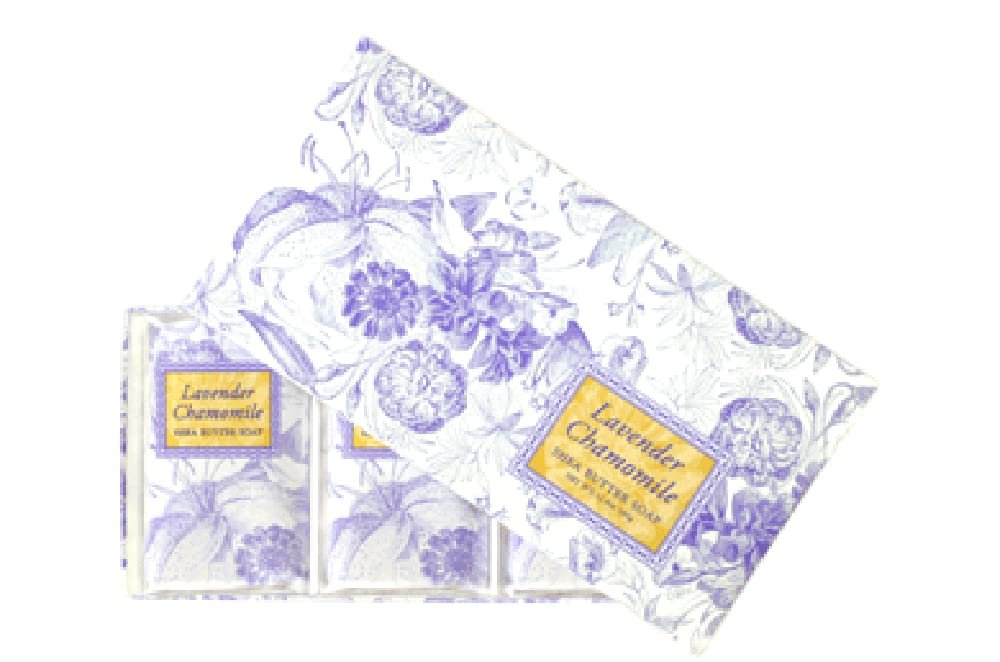 Greenwich Bay Trading Co. Shea Butter Seife, 12,9 Unzen, Lavendel Kamille, 3er Pack