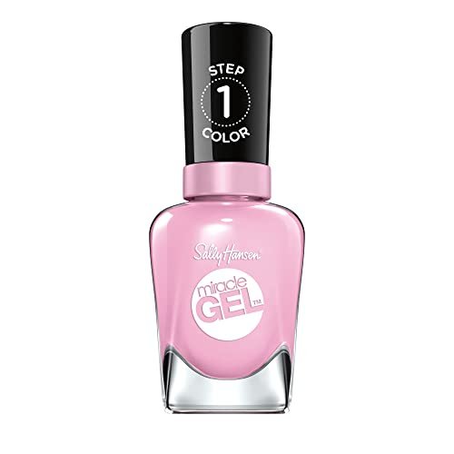 Sally Hansen Miracle Gel Nagellack – Gel-Effekt ohne UV-Lampe, Farbe 239 Smartease (Baby Pink), 0,5 Fl Oz
