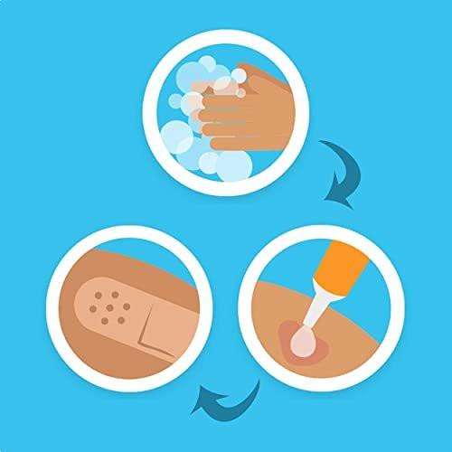 Band-Aid Flexible Mullbinde zur Wundversorgung, weiche Polsterung und sofortige Absorption, 7,6 cm x 1,9 m, 5er-Pack