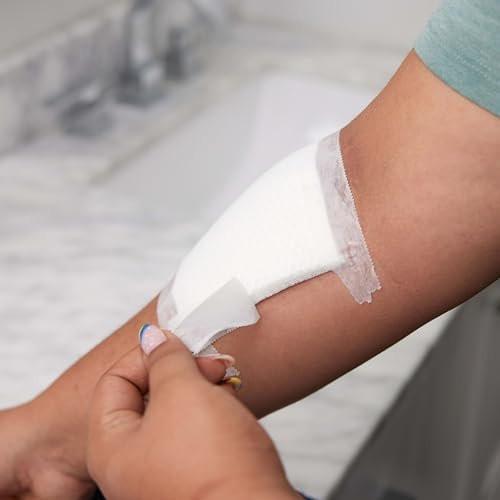 BAND-AID Sterile Mullkompressen 10x10 cm, 25 Stück – Saugfähige Wundauflagen für erste Hilfe bei kleinen Schnitten, Schürfwunden & Verbrennungen