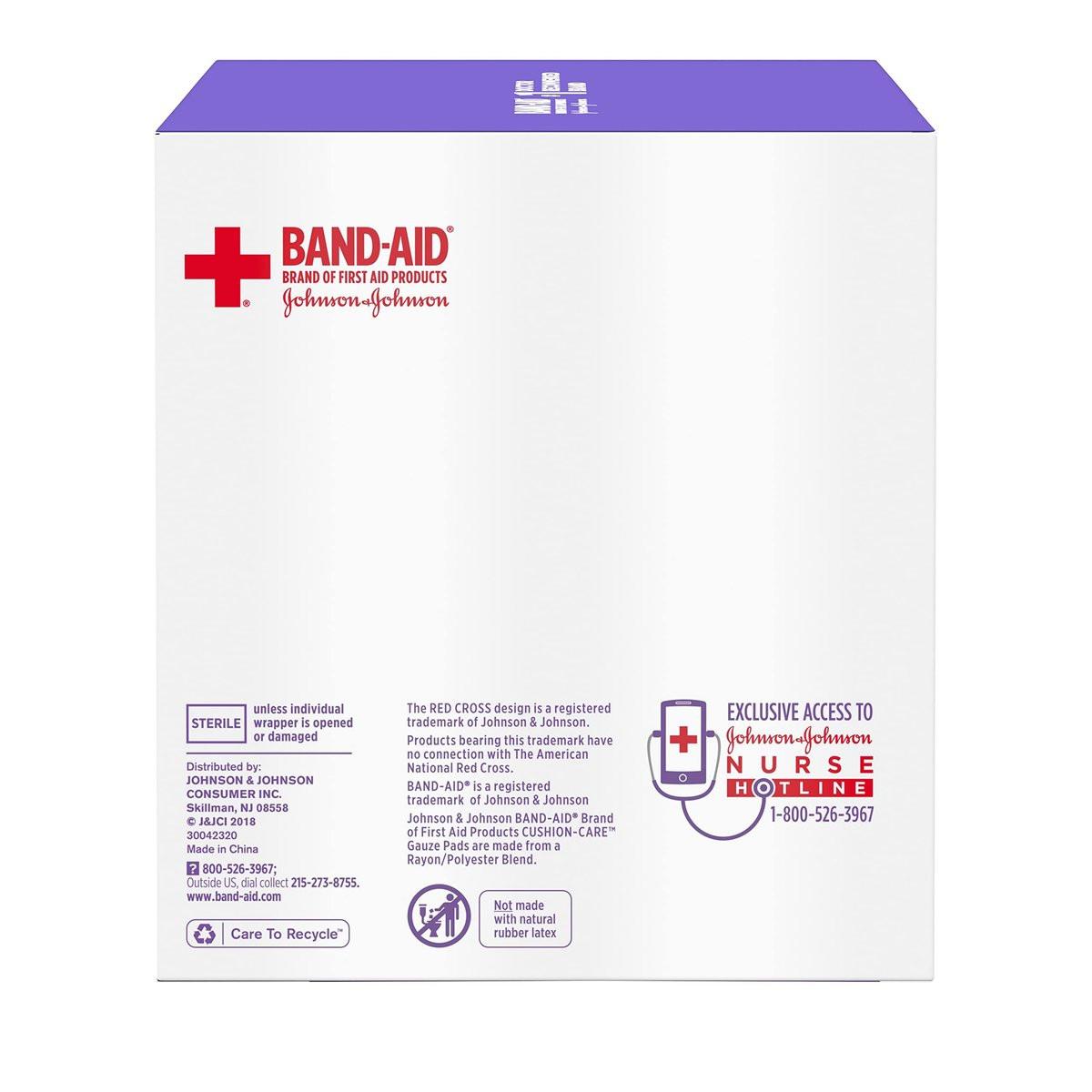 BAND-AID Sterile Mullkompressen 10x10 cm, 25 Stück – Saugfähige Wundauflagen für erste Hilfe bei kleinen Schnitten, Schürfwunden & Verbrennungen