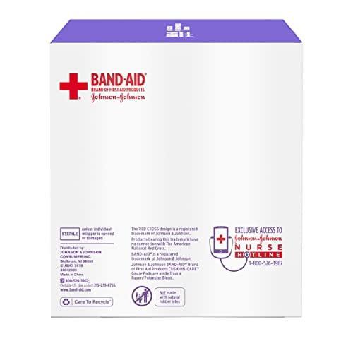 BAND-AID Sterile Mullkompressen 10x10 cm, 25 Stück – Saugfähige Wundauflagen für erste Hilfe bei kleinen Schnitten, Schürfwunden & Verbrennungen
