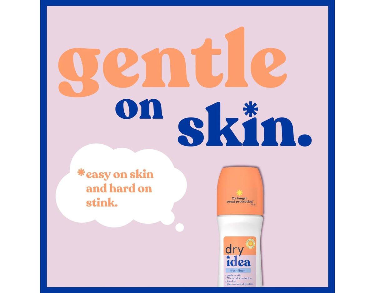 Dry Idea Fresh Linen Roll-On Antiperspirant Deodorant – 5er-Pack (je 92 ml)