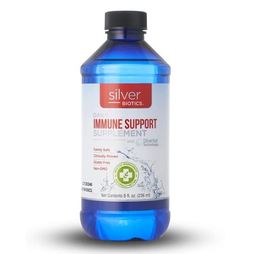 Silver Biotics Patentiert mit Multivalenter SilverSol Technologie | Ag₄O₄ 10 PPM Immununterstützung | Bio-Hacking für natürliche Immunabwehr | 237 ml