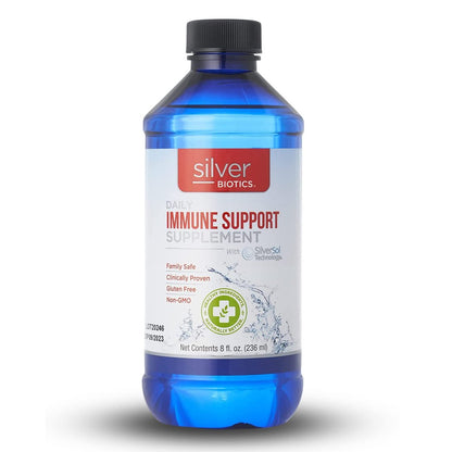 Silver Biotics Patentiert mit Multivalenter SilverSol Technologie | Ag₄O₄ 10 PPM Immununterstützung | Bio-Hacking für natürliche Immunabwehr | 237 ml