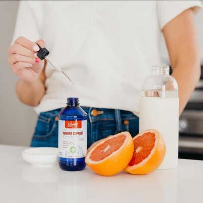 Silver Biotics Patentiert mit Multivalenter SilverSol Technologie | Ag₄O₄ 10 PPM Immununterstützung | Bio-Hacking für natürliche Immunabwehr | 237 ml