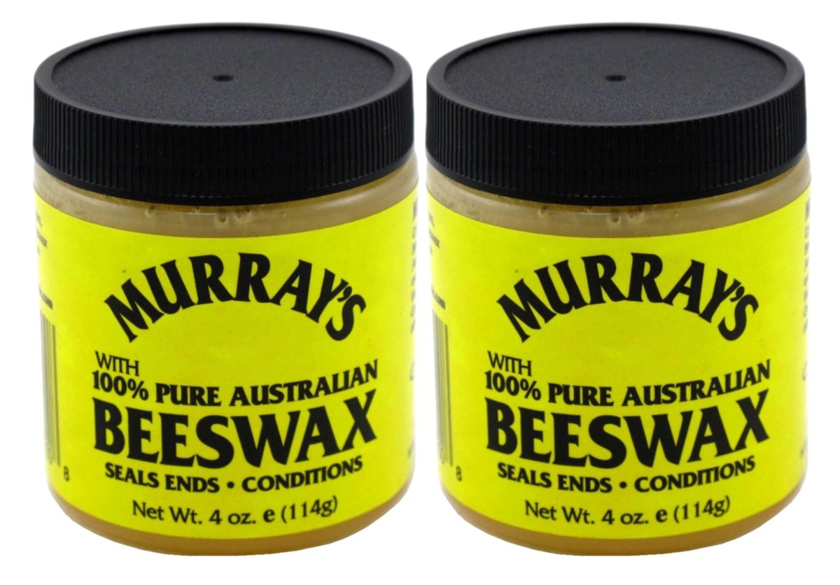 Murray's Beeswax 4 Unzen Glas (2er-Pack) – Natürliches Haarstyling-Wachs