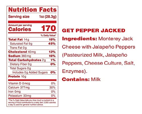 Moon Cheese Bites, Get Pepper Jacked, 2-Unzen 3er-Pack, 100% echter Käsesnack, Protein, Keto, Snack für nach der Schule oder zum Mittagessen
