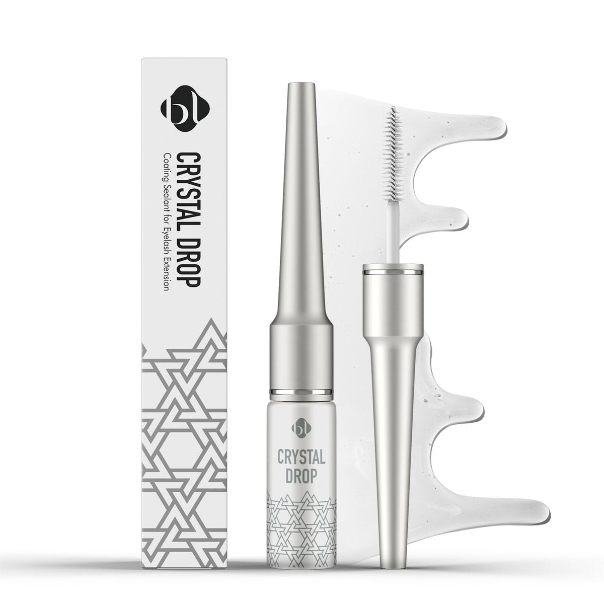BL Lashes Crystal Drop Lash Sealant – Wasserdichte Versiegelung für langanhaltende Wimpernverlängerungen (0,24 fl.oz, Klar)