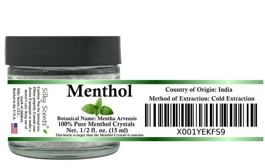 15 ml (0,5 fl oz) Premium Menthol Kristalle 100% rein, organisch und natürlich im Glas