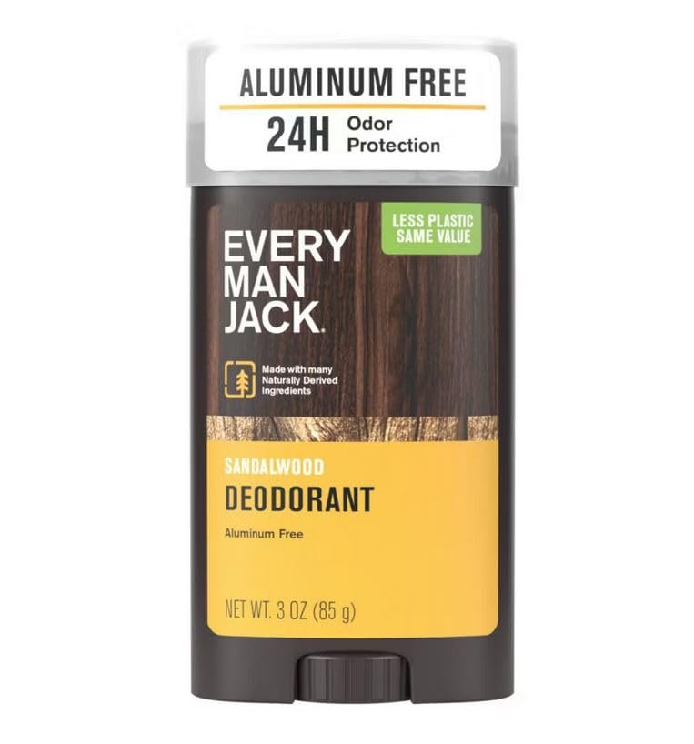 Every Man Jack Sandelholz Deodorant ohne Aluminium, 85 g