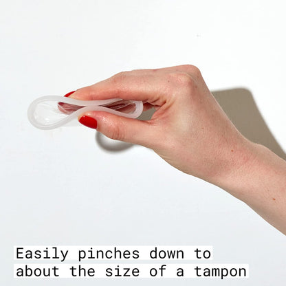 Flex Plant Plus Disc | Nachhaltige Menstruationsscheibe aus Pflanzenpolymeren | Alternative zu Tampons und Menstruationstassen | Kapazität von 5 Super-Tampons | 12 Stück