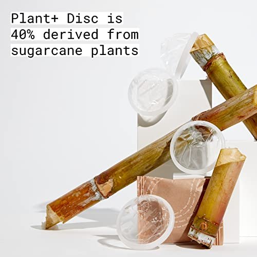 Flex Plant Plus Disc | Nachhaltige Menstruationsscheibe aus Pflanzenpolymeren | Alternative zu Tampons und Menstruationstassen | Kapazität von 5 Super-Tampons | 12 Stück