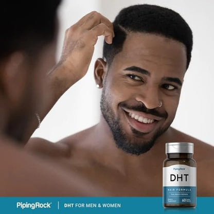 Piping Rock DHT Advanced Hair Formula | 60 Tabletten | für Männer und Frauen | Non-GMO, glutenfreies Nahrungsergänzungsmittel