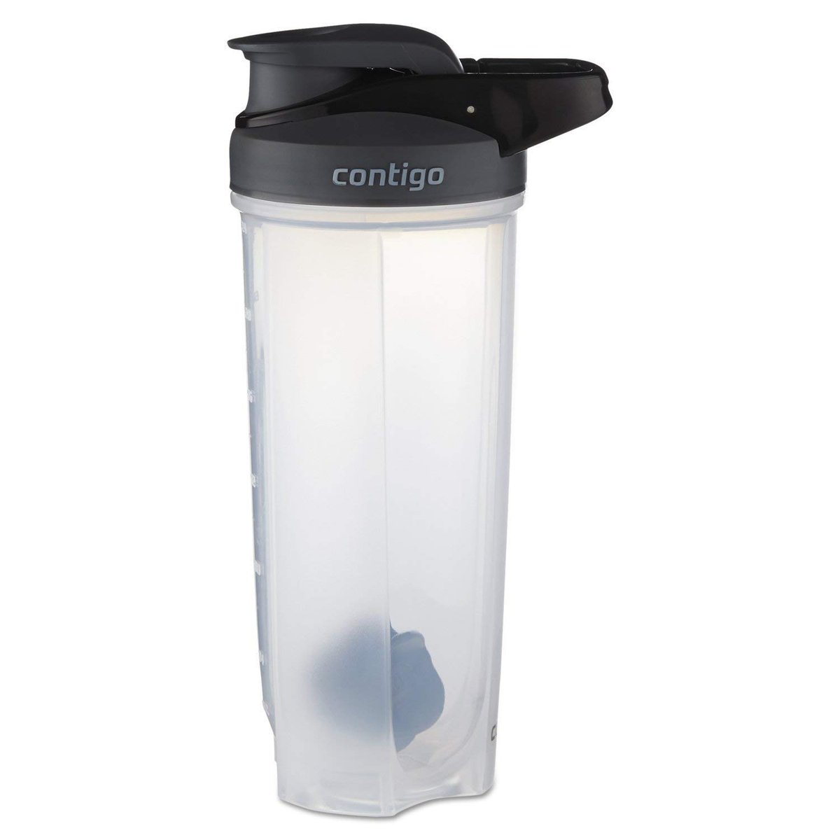Contigo Shake & Go Fit Snap Deckel Shakerflasche, 28 oz, Schwarz