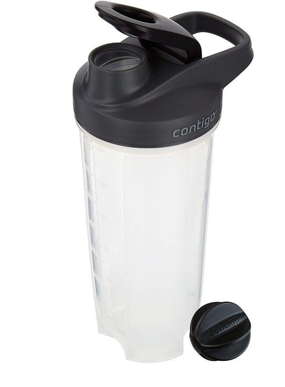 Contigo Shake & Go Fit Snap Deckel Shakerflasche, 28 oz, Schwarz