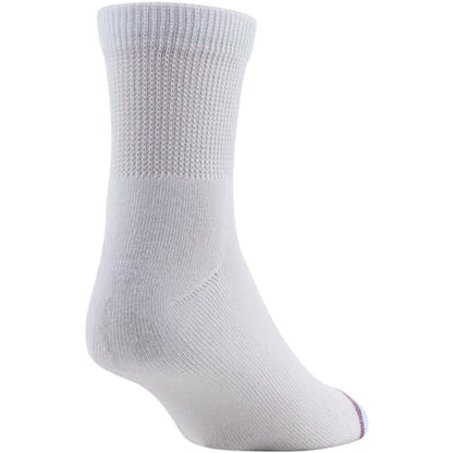 MediPEDS Quarter Socken mit nicht einschnürendem Bund und Polsterung, Weiß (8 Paar), Schuhgröße: Herren 7-12, Damen 10-13