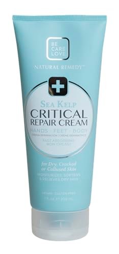 BCL Spa Critical Repair Cream mit Bio-Arnika-Blüte + Meeresalgenextrakt, intensiv feuchtigkeitsspendendes Arganöl + Sheabutter zur Beruhigung und Pflege der Haut, 207 ml