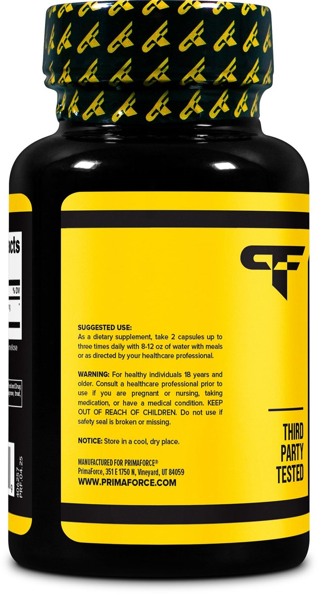 Primaforce Yohimbin HCl 2,5 mg, 90 Kapseln – GVO-freies und glutenfreies Nahrungsergänzungsmittel