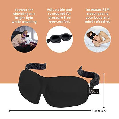 Bucky 40 Blinks Schlafmaske – Druckfreie Augenmaske für erholsamen Schlaf & Reisen, Orchidee, Einheitsgröße