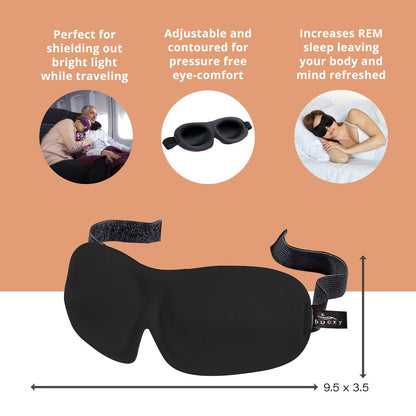 Bucky 40 Blinks Schlafmaske – Druckfreie Augenmaske für erholsamen Schlaf & Reisen, Orchidee, Einheitsgröße