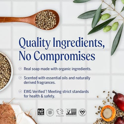 Dr. Bronner's Magic Soap Pure-Castile Flüssigseife Rose – 946 ml – Regenerativ zertifizierte Öle, 18-in-1 Anwendungen: Gesicht, Körper, Haare, Wäsche, Haustiere & Geschirr – Konzentriert, Vegan, Nicht-GVO