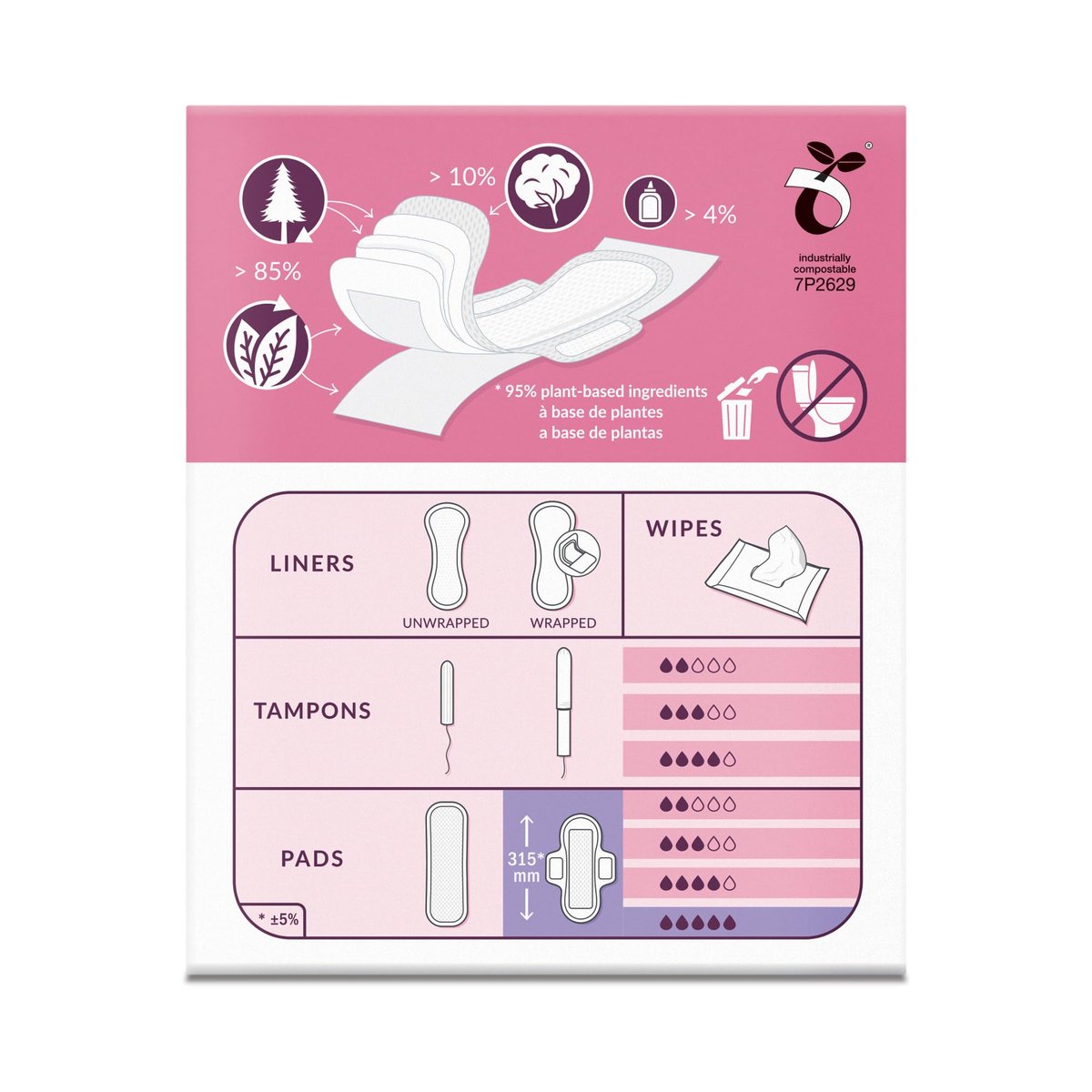 Natracare Ultra Extra Binden mit Flügeln, lang, einzeln verpackt, aus zertifizierter Bio-Baumwolle, ökologisch zertifiziertem Zellulose-Zellstoff und Pflanzenstärke (1 Packung, 8 Binden insgesamt)