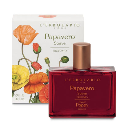 L'Erbolario Sweet Poppy Eau de Parfum – Florale Damenduft mit Mandarine, Mohn und Amber – 1,6 oz