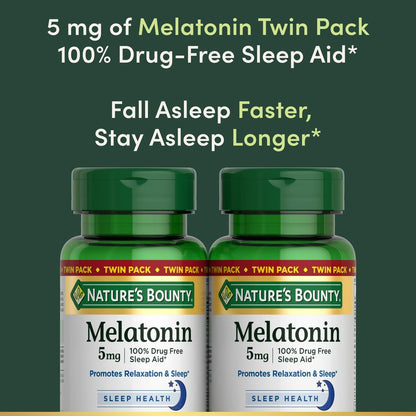 Nature's Bounty Melatonin 5 mg – 120 Weichkapseln, 4-Monats-Vorrat, Schlafhilfe, 100 % Arzneimittelfrei, Nahrungsergänzungsmittel zur Entspannung und Schlafgesundheit