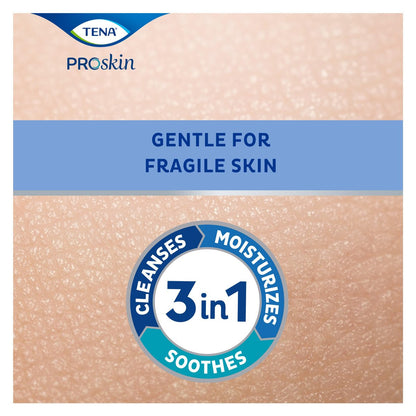 TENA ProSkin Reinigungscreme – Rinse-Free Body Wash Tube, milder Duft, 240 ml