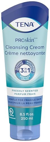 TENA ProSkin Reinigungscreme – Rinse-Free Body Wash Tube, milder Duft, 240 ml