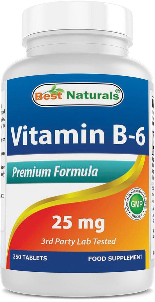 Best Naturals Vitamin B-6 25 mg Tabletten, 250 Stück