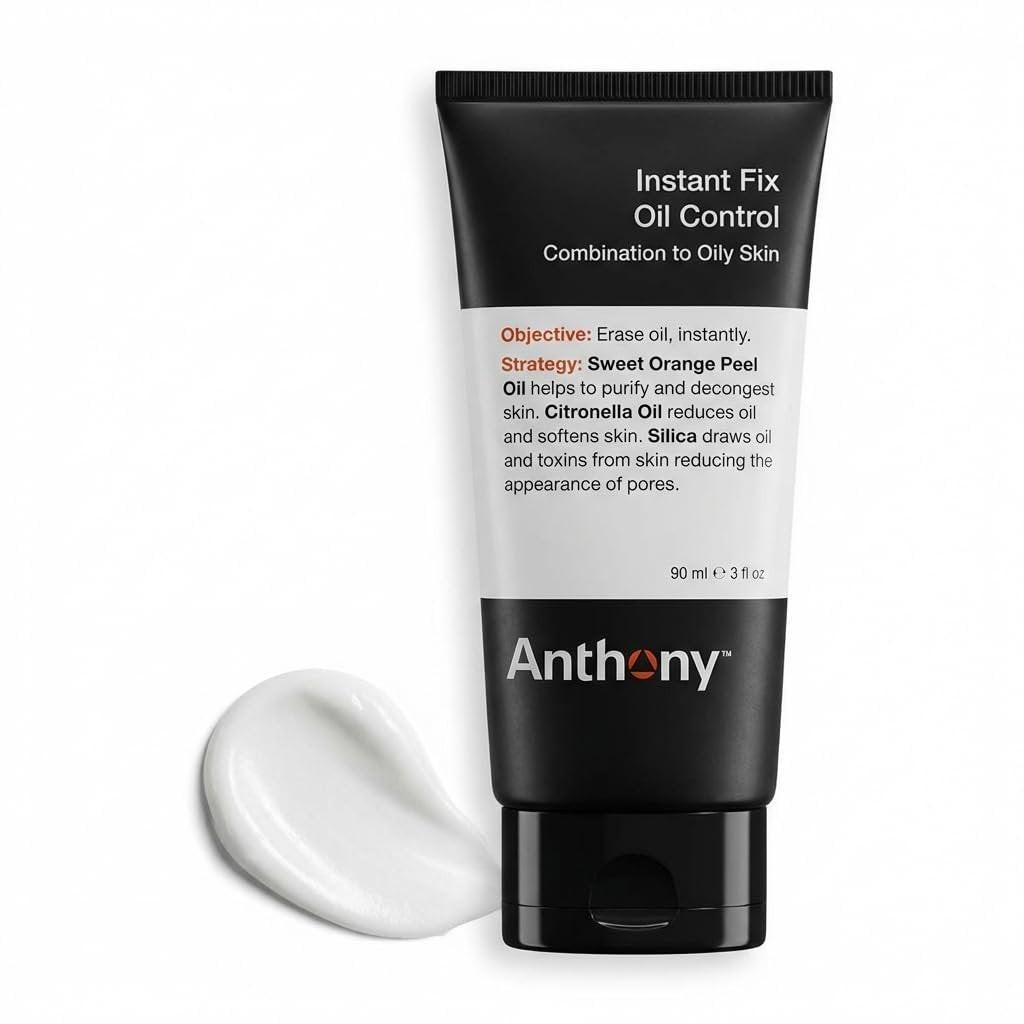 Anthony Instant Fix Oil Control for Men – Mattierende Lotion für fettige Haut – Feuchtigkeitscreme und Porenverfeinerer – Beseitigt sofortigen Glanz – 89 ml