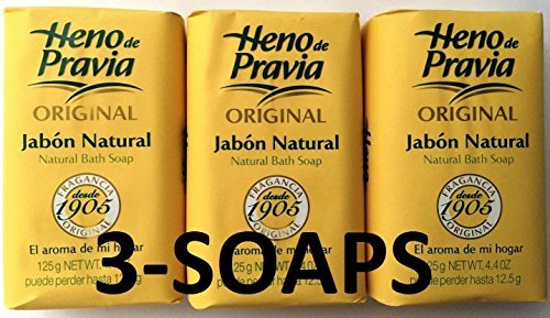 Heno de Pravia Naturseife 4 Unzen (3 Stück) – Sanfte Reinigung für die ganze Familie