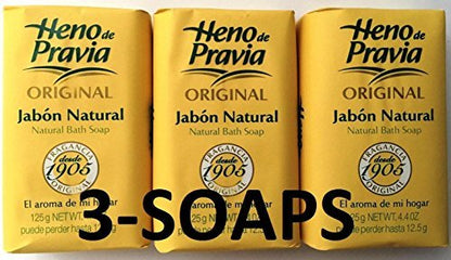 Heno de Pravia Naturseife 4 Unzen (3 Stück) – Sanfte Reinigung für die ganze Familie