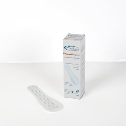 The Clean Seat 28er Pack – Ungedeckt/Komplette Abdeckung für Damen und Herren – Weiß