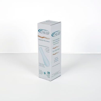 The Clean Seat 28er Pack – Ungedeckt/Komplette Abdeckung für Damen und Herren – Weiß