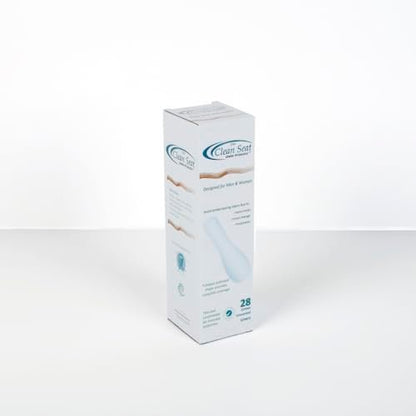 The Clean Seat 28er Pack – Ungedeckt/Komplette Abdeckung für Damen und Herren – Weiß