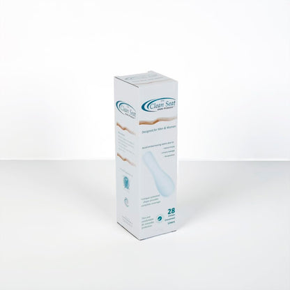 The Clean Seat 28er Pack – Ungedeckt/Komplette Abdeckung für Damen und Herren – Weiß