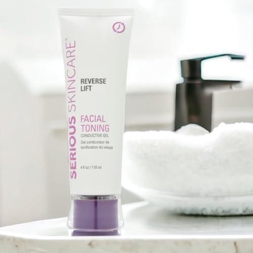 Collagen-basiertes leitfähiges Aktivatorgel für Mikrostrom-Gesichtsstraffung, Körperkonturierung und HF-Gesichtsgeräte – feuchtigkeitsspendende, nicht klebende Formel – leichtes Gleiten – Serious Skincare Reverse Lift 118 ml