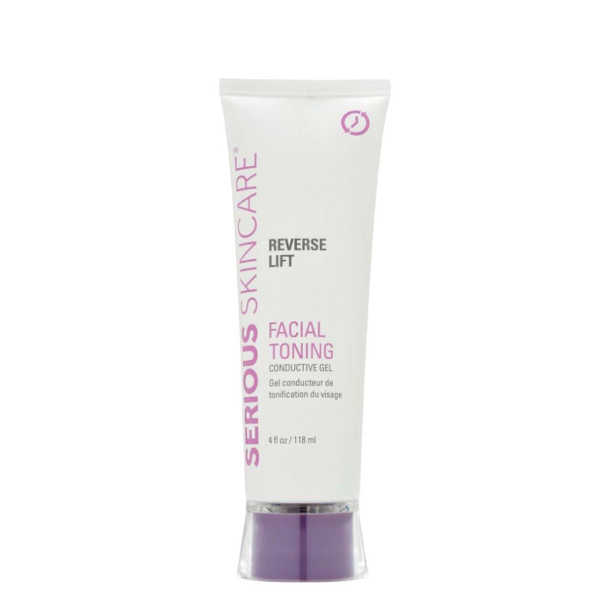 Collagen-basiertes leitfähiges Aktivatorgel für Mikrostrom-Gesichtsstraffung, Körperkonturierung und HF-Gesichtsgeräte – feuchtigkeitsspendende, nicht klebende Formel – leichtes Gleiten – Serious Skincare Reverse Lift 118 ml