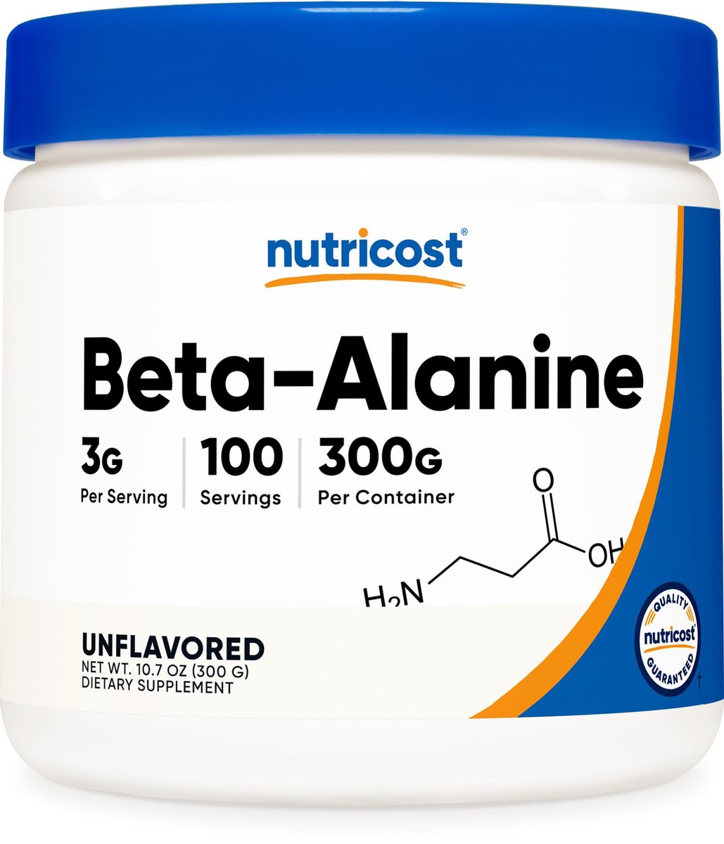 Nutricost Beta Alanin Pulver 300 g (10,7 oz) – 3 g pro Portion