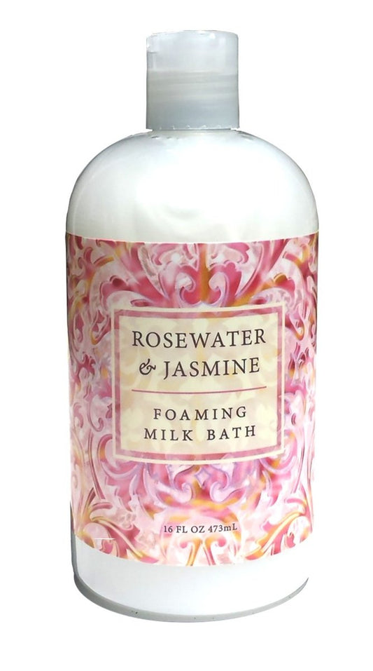 Greenwich Bay Rosen-Jasmin Schaumbad mit Buttermilch, Sheabutter und Kakaobutter 473 ml
