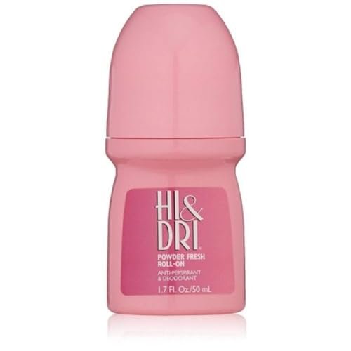 Hi & Dri Antitranspirant Deodorant Roll-On Powder Fresh 1,7 oz (6er-Pack)