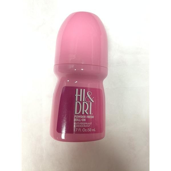 Hi & Dri Antitranspirant Deodorant Roll-On Powder Fresh 1,7 oz (6er-Pack)