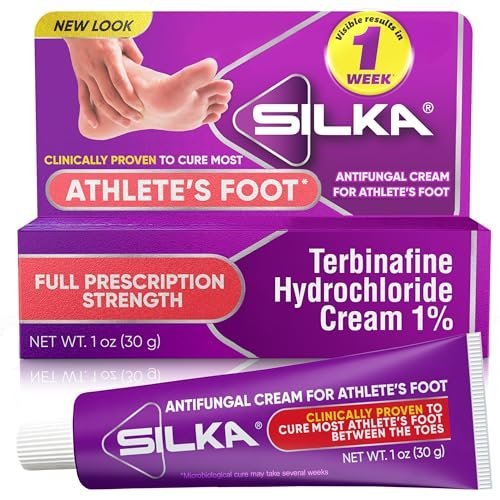 SILKA Anti-Pilz-Creme – Klinische Fußpilzbehandlung, Juckreiz & Ringelflechte, Maximale Stärke, Schnelle Linderung von Jucken & Brennen, 28 g